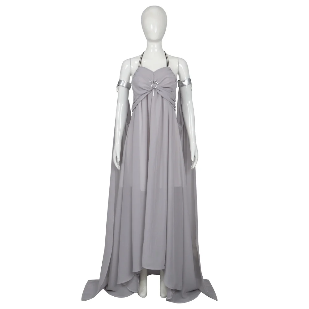 Game of Thrones Daenerys Grey Dress Cosplay Costume, Custom for Comic-Con & Halloween