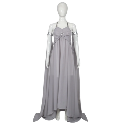 Game of Thrones Daenerys Grey Dress Cosplay Costume, Custom for Comic-Con & Halloween