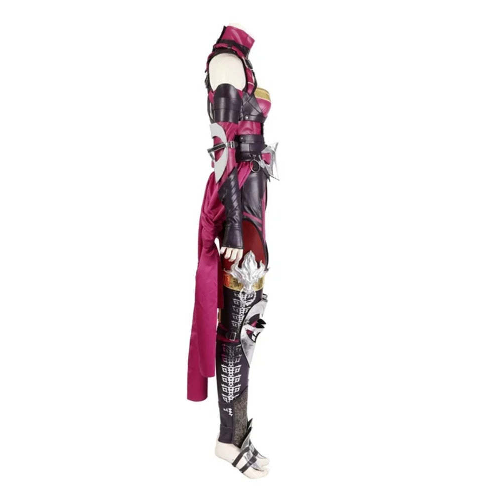 Sexy Mileena Cosplay Costume - Mortal Kombat Halloween Battle Outfit Full Set-Astricos