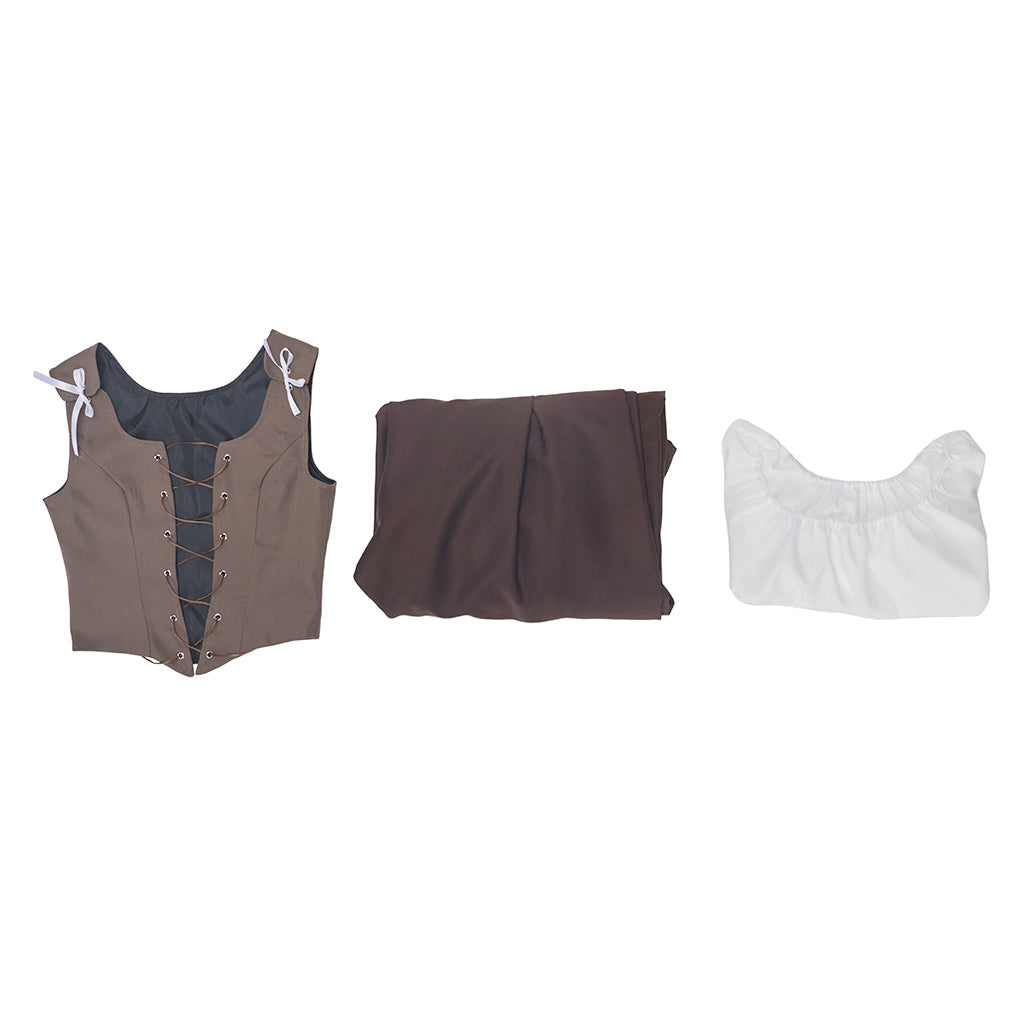 Outlander Brown Suit Skirt Cosplay Costume – Authentic & Detailed Replica for Fans-Astricos