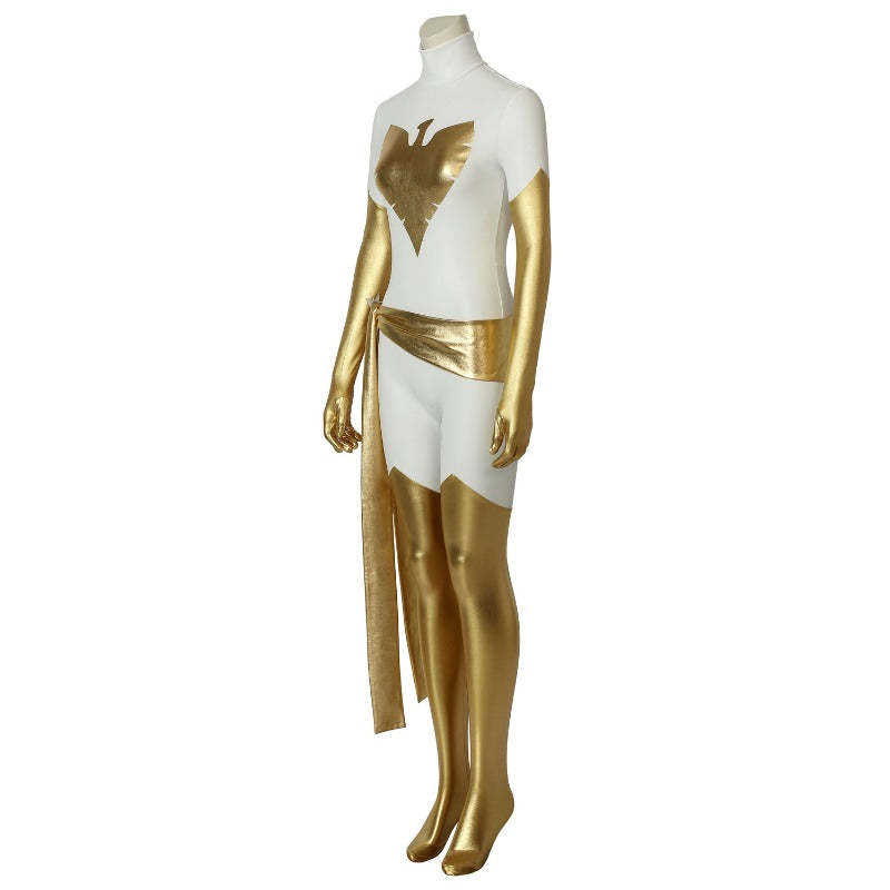 Phoenix X-Men Pearl White Spandex Cosplay Costume - Official Movie Replica-Astricos