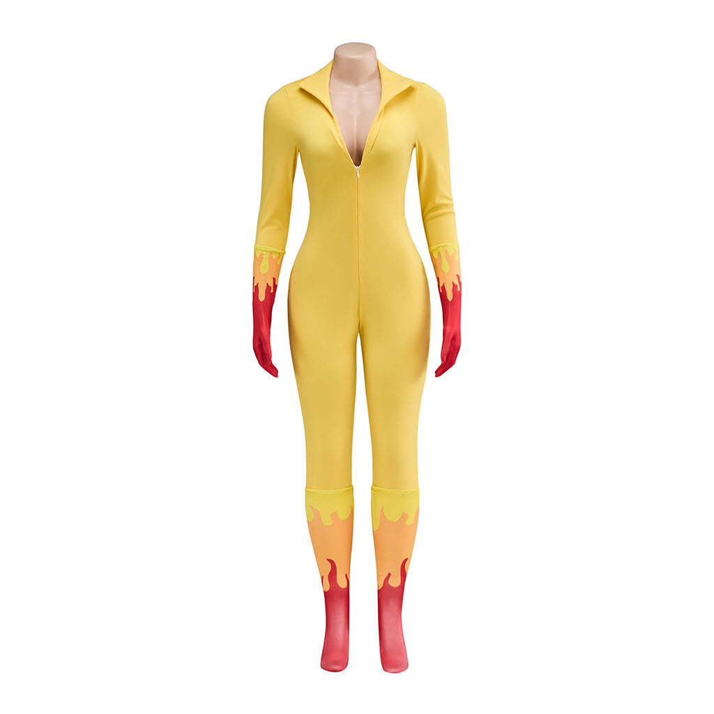 Firestar Cosplay Costume – Amazing Friends Angel Superhero Bodysuit | Astricos-Astricos