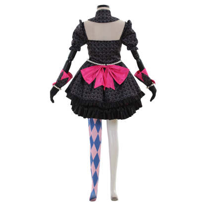 Hana Song Overwatch Cosplay Costume - Sexy Black Officer Dress Suit for Women-Astricos
