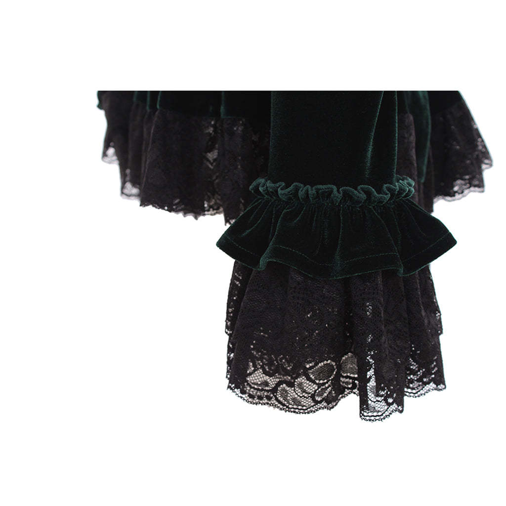Elegant Lolita Strapless Chiffon Blouse with Trumpet Sleeves for Women & Girls-Astricos