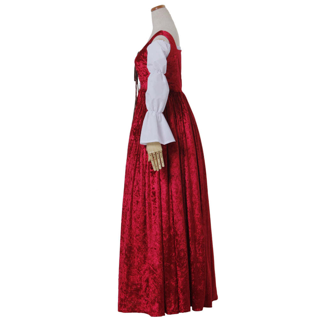 Vintage Medieval Halloween Cosplay Costume - Gothic Marie Antoinette Dress for Witch & Vampire Themes-Astricos