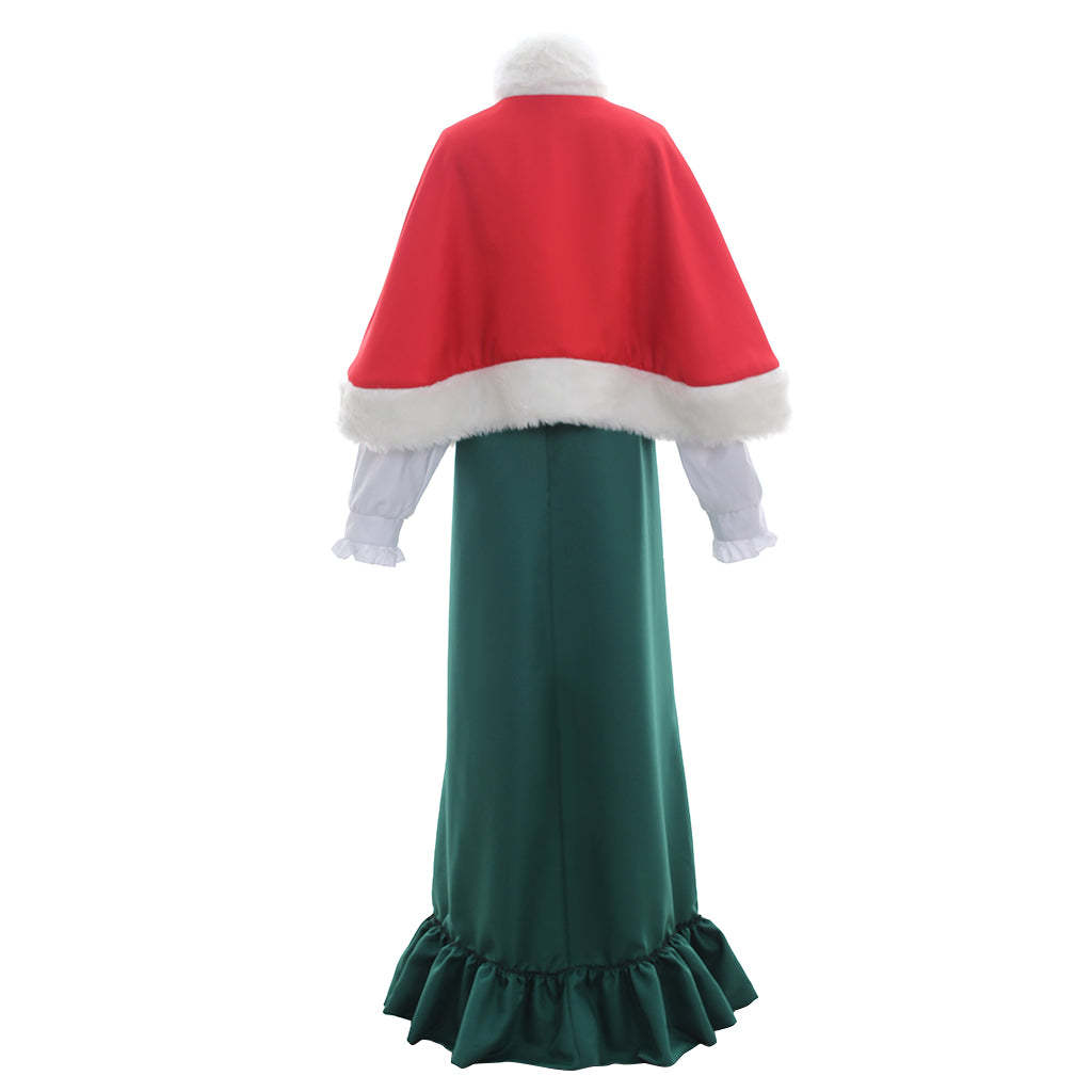 Vintage Medieval Victorian Red & Green Top Dress Hat - Cosplay Costume for Adults-Astricos