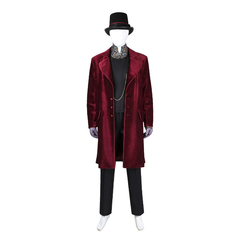 Willy Wonka Cosplay Costume for Adults - Chocolate Factory Fantasy Outfit for Halloween & Carnival-Astricos