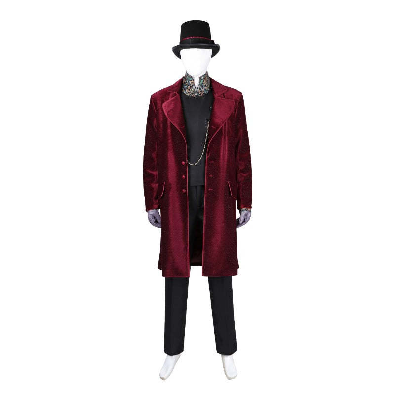 Willy Wonka Cosplay Costume for Adults - Chocolate Factory Fantasy Outfit for Halloween & Carnival-Astricos