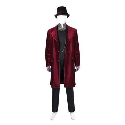 Willy Wonka Cosplay Costume for Adults - Chocolate Factory Fantasy Outfit for Halloween & Carnival-Astricos