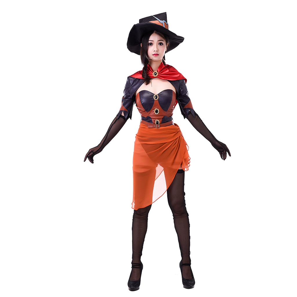 Legend Mercy Angela Ziegler Witch Skin Cosplay Costume | Overwatch Game Series-Astricos