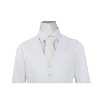 Joker 2 Arthur Fleck White Cosplay Costume Full Set - Premium Suit, Shirt, Vest, Pants & Tie-Astricos