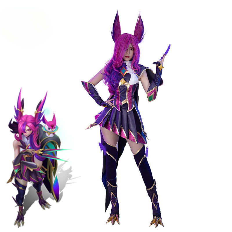 LOL Star Guardian Xayah Cosplay Costume for Women - Complete Outfit with Cloak-Astricos