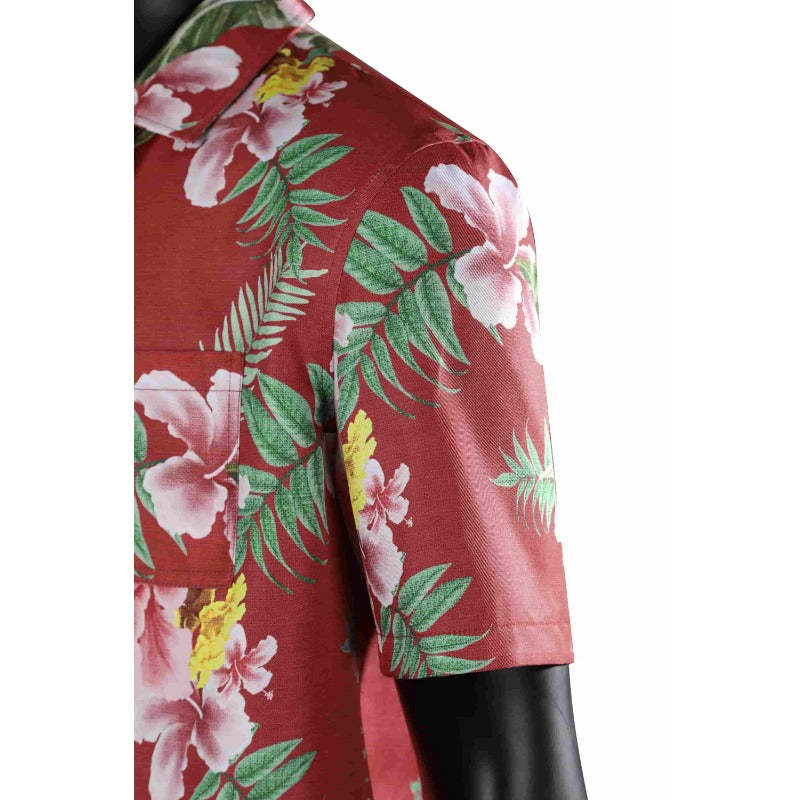 Kasuga Ichiban Cosplay Shirt - Official Game-Inspired Short Sleeve Beach Shirt for Men-Astricos