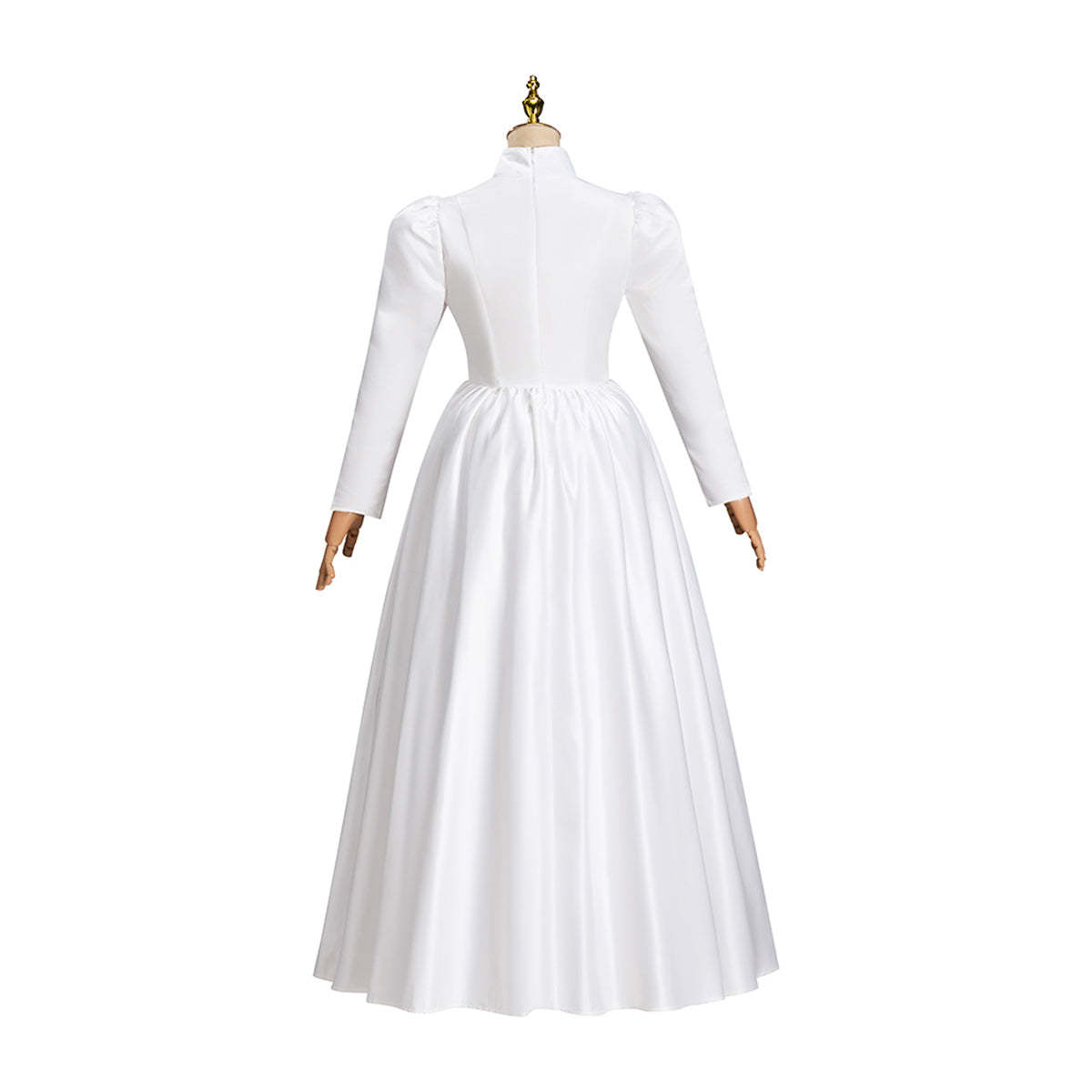 Victorian White Dress Cosplay Costume – Elegant Gothic Lolita Renaissance Outfit-Astricos