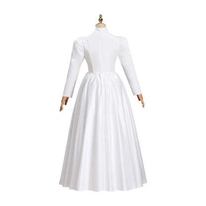 Victorian White Dress Cosplay Costume – Elegant Gothic Lolita Renaissance Outfit-Astricos