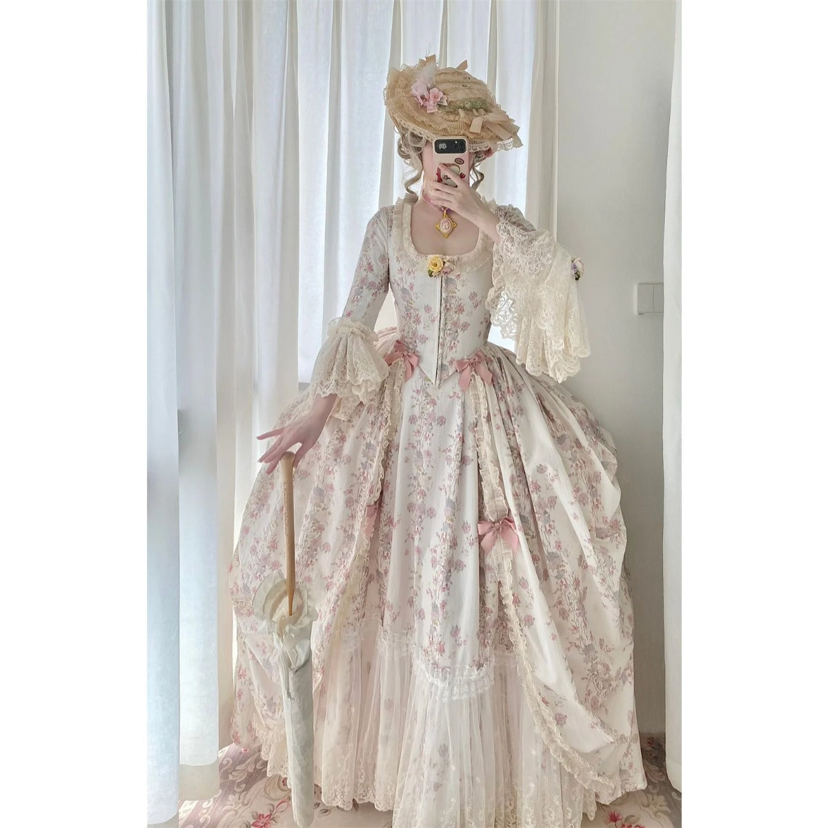 18th Century Rococo Dress - Marie Antoinette Royal Court Costume | Astricos-Astricos