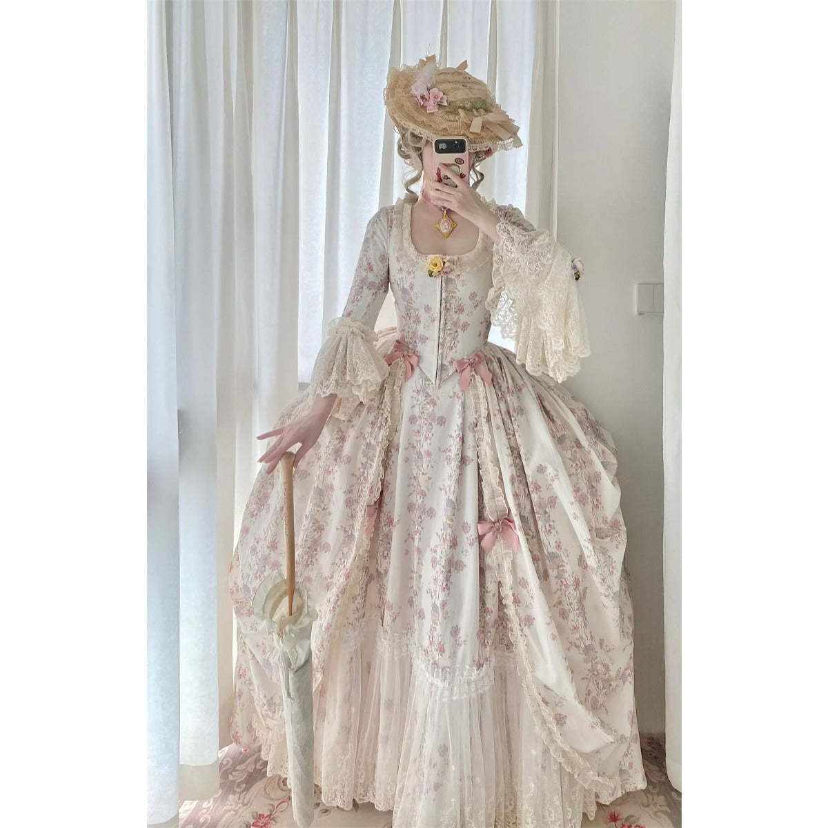 18th Century Rococo Dress - Marie Antoinette Royal Court Costume | Astricos-Astricos