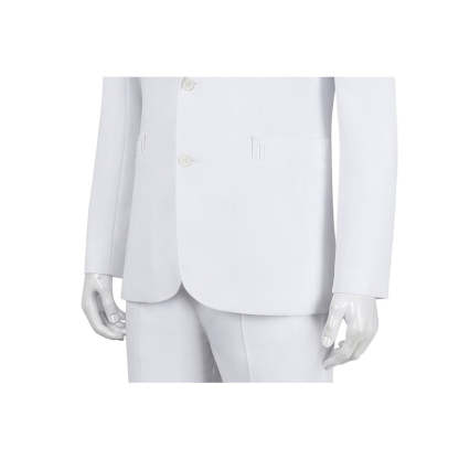 Joker 2 Arthur Fleck White Cosplay Costume Full Set - Premium Suit, Shirt, Vest, Pants & Tie-Astricos