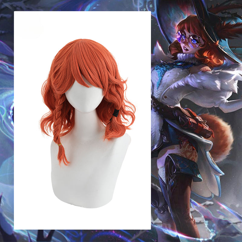 LOL Champion The Witch Between Worlds Aurora Cosplay Wig - 35cm Heat Resistant Battle Bunny Style-Astricos