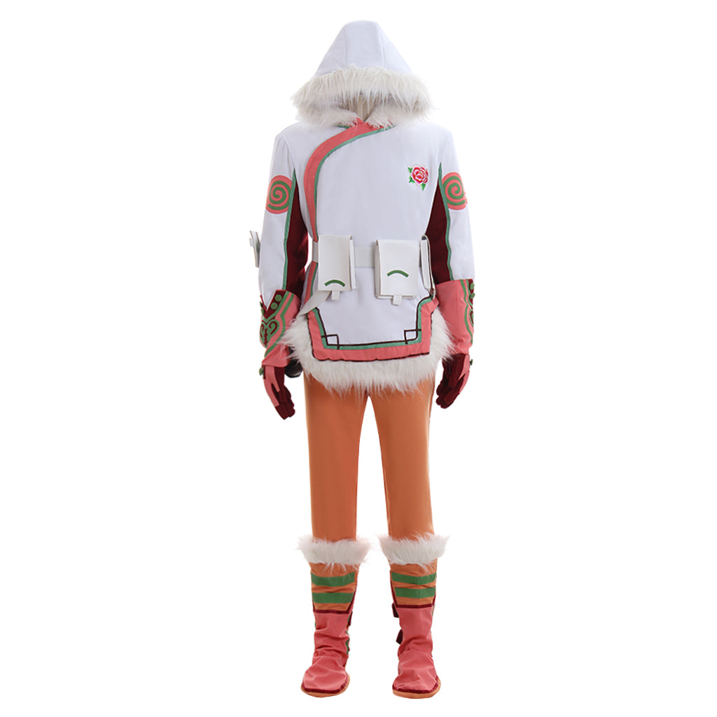 Mei Overwatch Cosplay Costume - Orange Skins Battle Uniform Suit for Fans-Astricos