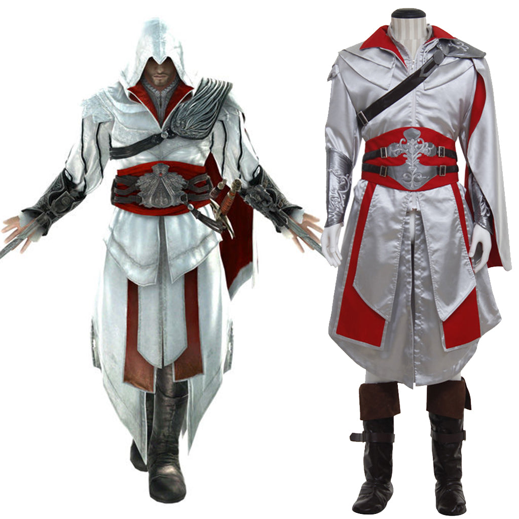 Ezio & Connor Assassin's Creed Full Cosplay Costume Set with Shoes | Astricos-Astricos