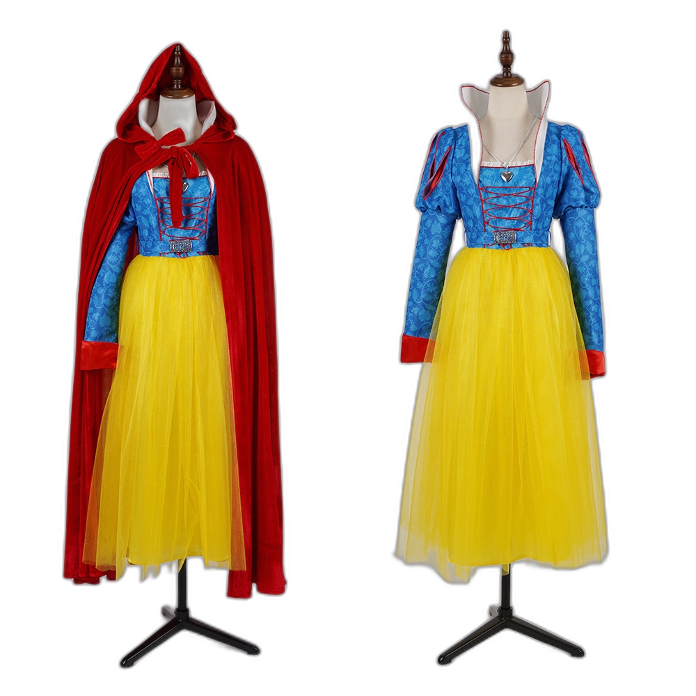 Snow White Cosplay Dress for Stage Performance Halloween Costume - Authentic Disney Princess Outfit-Astricos