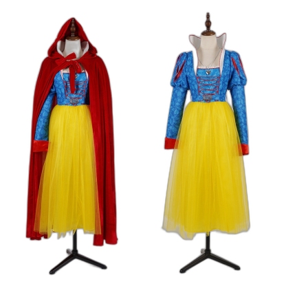 Snow White Cosplay Dress for Stage Performance Halloween Costume - Authentic Disney Princess Outfit-Astricos