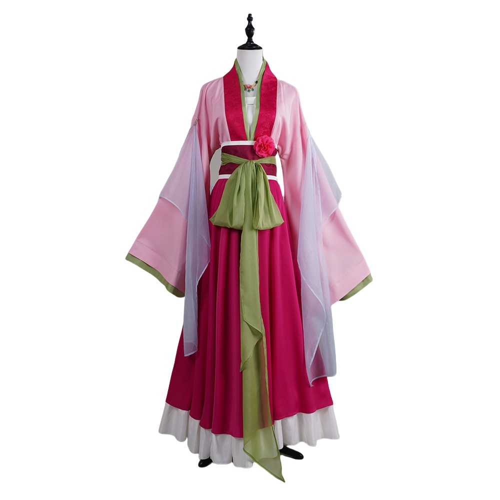 Cat Girl Red Dress Garden Party Cosplay Costume - Anime Character Outfit for Events-Astricos