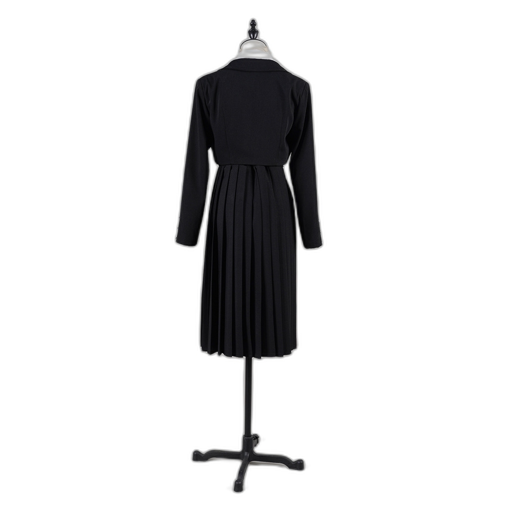 White Arrow Black School Uniform Cosplay Costume - Rock is a Lady's Hobby Anime Outfit-Astricos