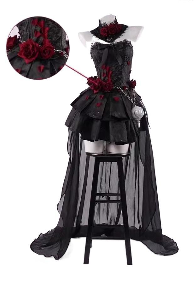 Identity V Night Witch Psychologist Cosplay Costume Wig - Game Character Outfit, Halloween Dress Up-Astricos