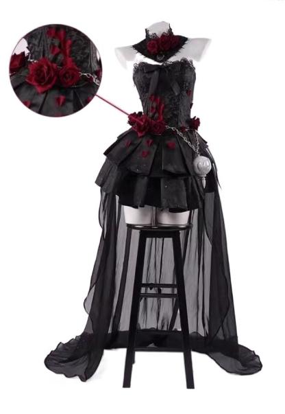 Identity V Night Witch Psychologist Cosplay Costume Wig - Game Character Outfit, Halloween Dress Up-Astricos