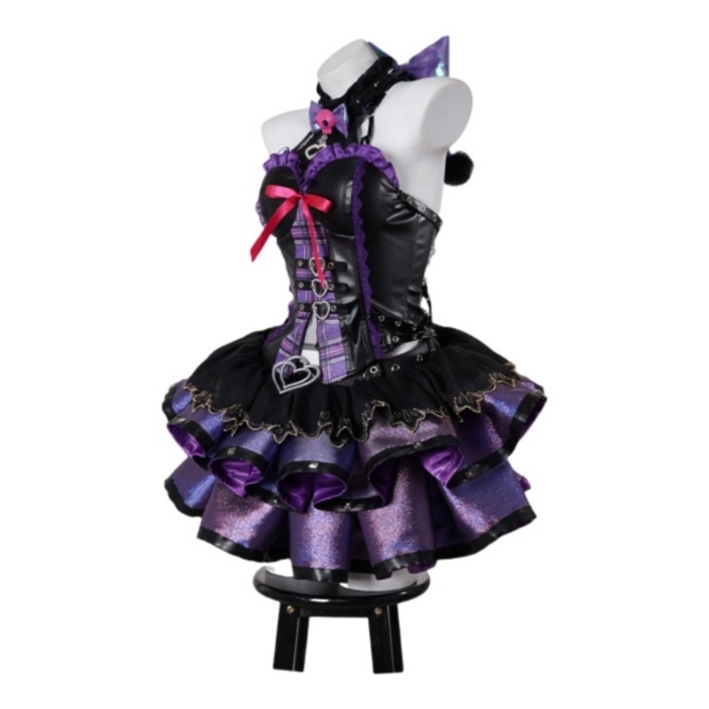Yujian Wujian Cosplay Costume Kuromi Sanrio Collaboration Anime Game Character Outfit-Astricos