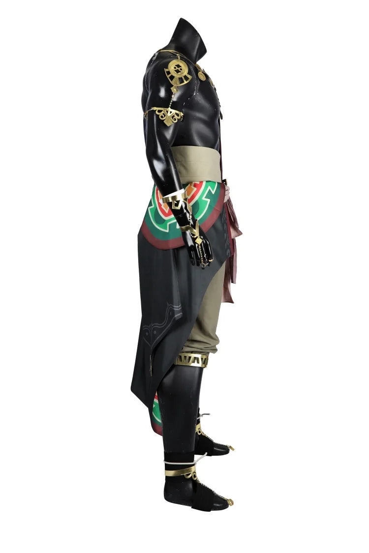Ganondorf Cosplay Costume for Men - Fantasia Combat Uniform with Accessories-Astricos