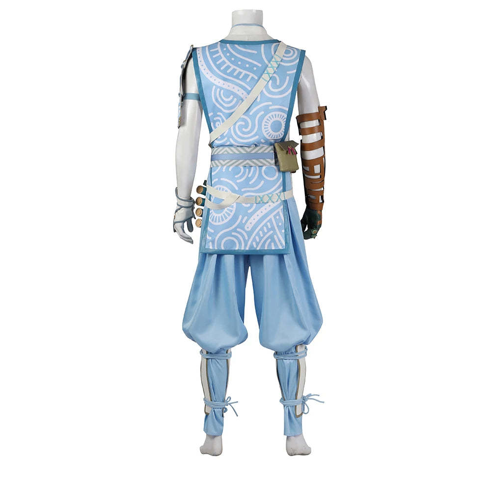Zelda Cosplay Elf Costume for Men - Fantasy Battle Uniform Suit for Halloween & Christmas-Astricos