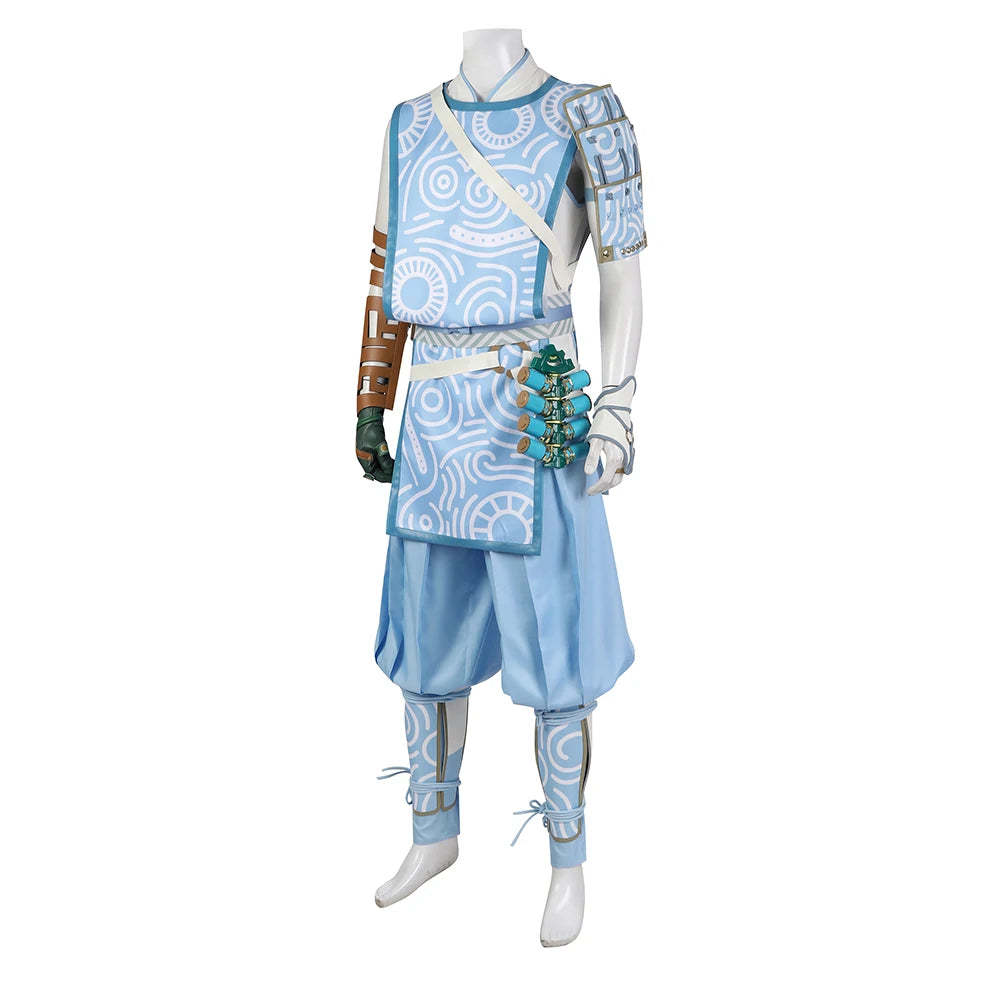 Zelda Cosplay Elf Costume for Men - Fantasy Battle Uniform Suit for Halloween & Christmas-Astricos