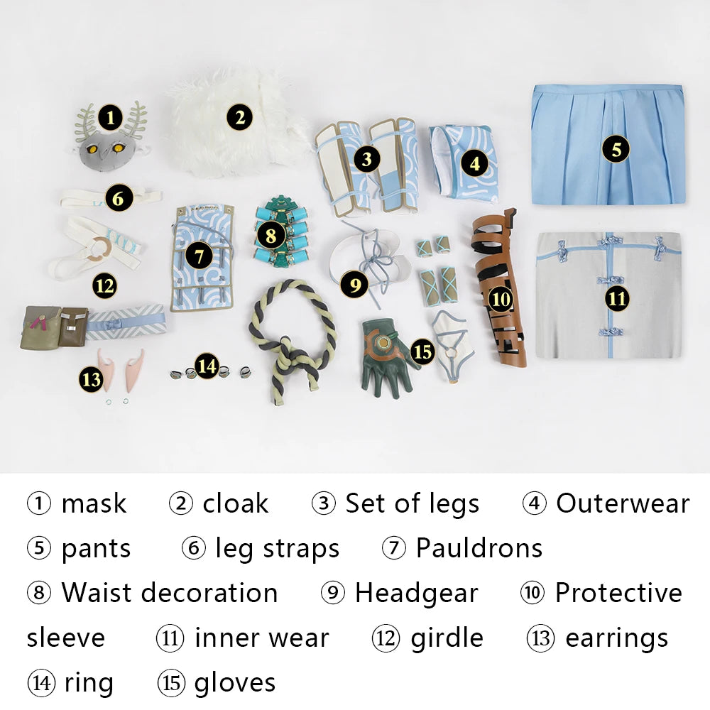 Zelda Cosplay Elf Costume for Men - Fantasy Battle Uniform Suit for Halloween & Christmas-Astricos