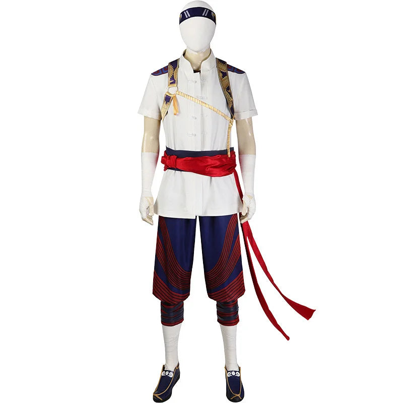 Liu Kang Chinese Style Battle Suit Cosplay Costume | Mortal Kombat Halloween Outfit-Astricos