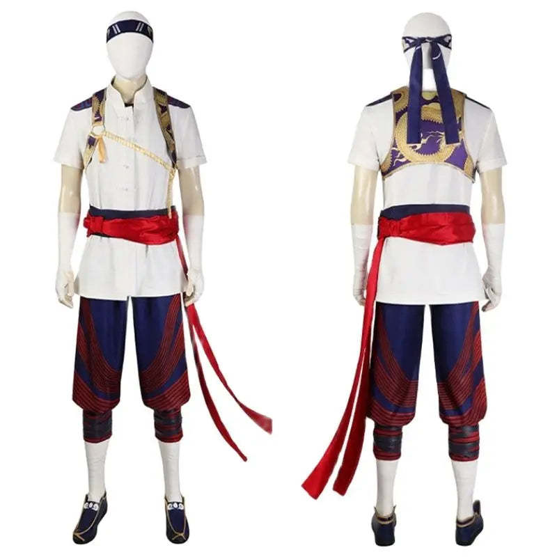 Liu Kang Chinese Style Battle Suit Cosplay Costume | Mortal Kombat Halloween Outfit-Astricos
