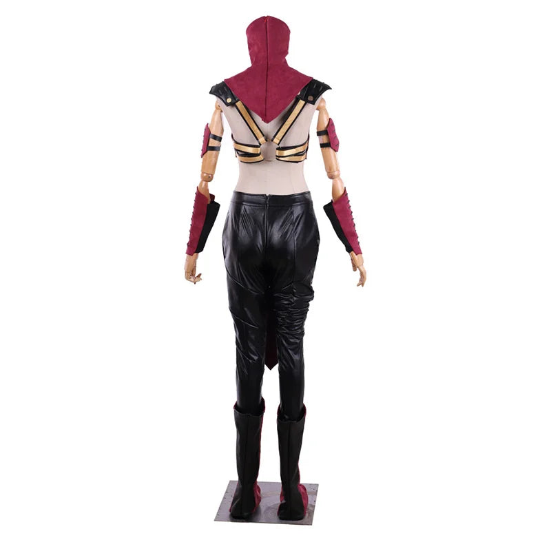 Mileena Sexy Combat Suit Cosplay Costume with Mask for Women | Halloween & Carnival Outfit-Astricos