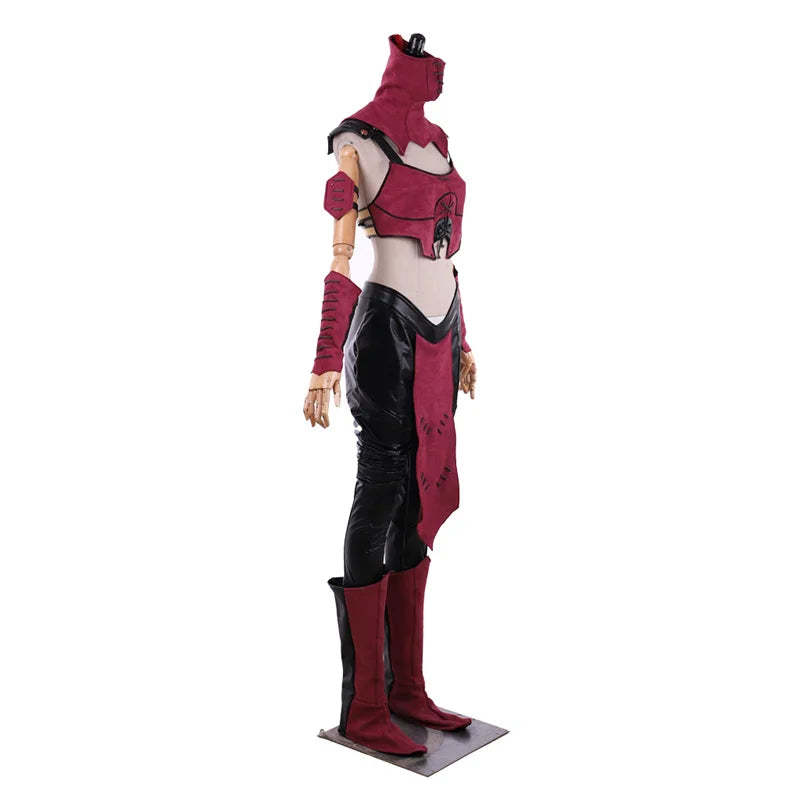 Mileena Sexy Combat Suit Cosplay Costume with Mask for Women | Halloween & Carnival Outfit-Astricos