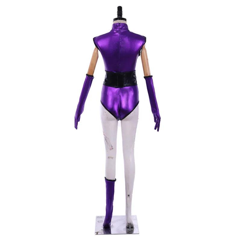 Mileena Sexy Purple Combat Suit Cosplay Costume for Women | Halloween & Cosplay Outfits-Astricos