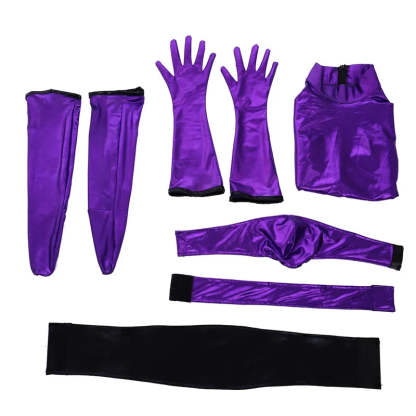 Mileena Sexy Purple Combat Suit Cosplay Costume for Women | Halloween & Cosplay Outfits-Astricos