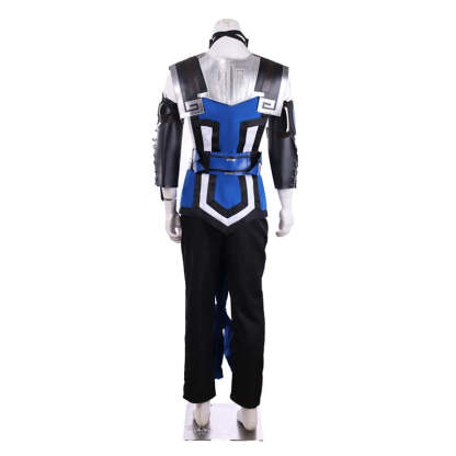 Mortal Kombat Sub-Zero Cosplay Costume - Ninja Blue Fighter Full Suit for Adults | Astricos-Astricos