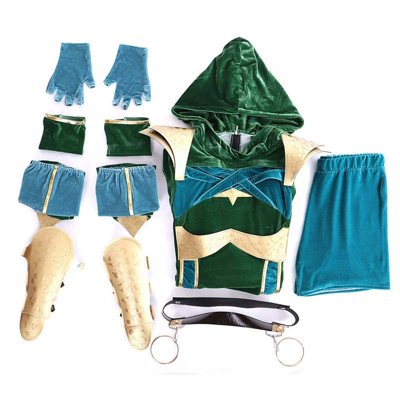 Sexy Mortal Kombat Jade Cosplay Costume | Green Combat Outfit for Women | Halloween & Carnival-Astricos
