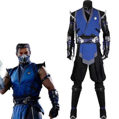 Mortal Kombat Sub-Zero Men's Cosplay Costume - Halloween & Carnival Outfit-Astricos