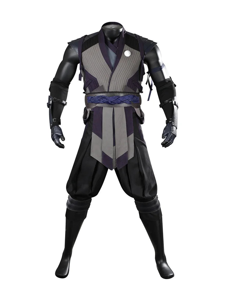 Mortal Kombat 1 Smoke Cosplay Costume - Full Fighting Suit Set for Halloween & Parties-Astricos