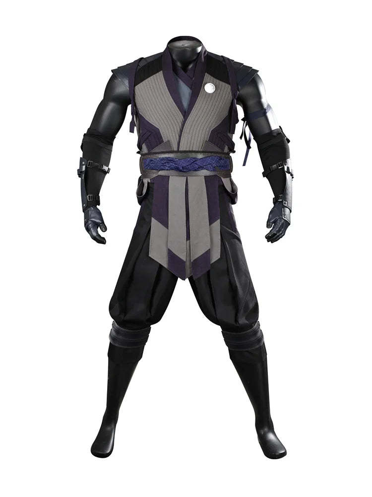 Mortal Kombat 1 Smoke Cosplay Costume - Full Fighting Suit Set for Halloween & Parties-Astricos