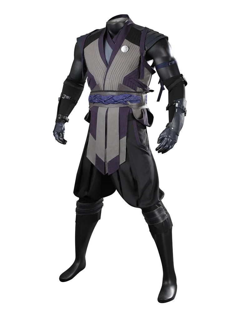Mortal Kombat 1 Smoke Cosplay Costume - Full Fighting Suit Set for Halloween & Parties-Astricos