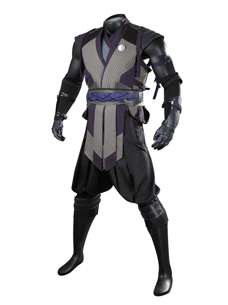 Mortal Kombat 1 Smoke Cosplay Costume - Full Fighting Suit Set for Halloween & Parties-Astricos