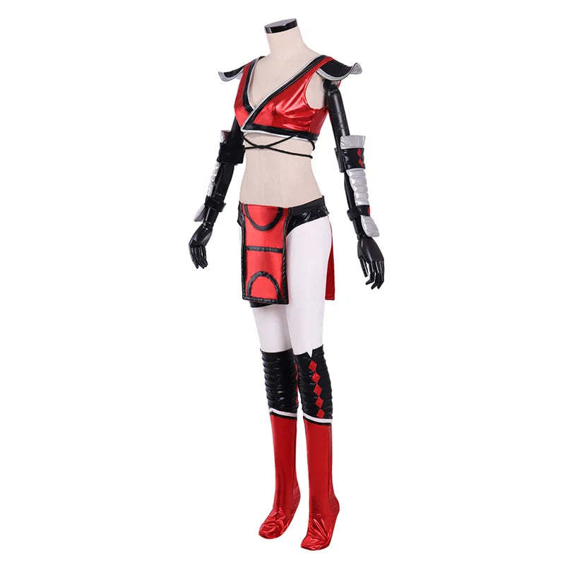 Mortal Kombat Skarlet Sexy Cosplay Costume - Women's Battle Suit for Halloween & Parties-Astricos